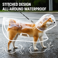 RAINPAWS – Impermeable para perros con capucha, para paseos cómodos bajo la lluvia