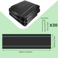 WEEDBLOCK – Garden Weed Barrier Cover for Reliable Garden Care
