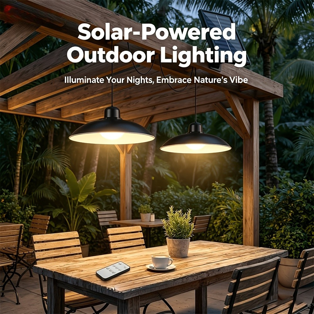 STABLEGLOW – Dual Head Solar Pendant Lamp
