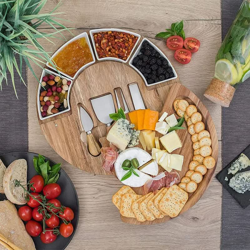SERVELLE – Cheese Board & Knife Set for Effortless Hosting