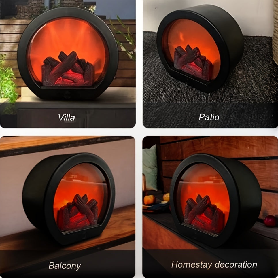 FLAREHEARTH – Vintage Flame Lamp for Cozy Indoor Ambience