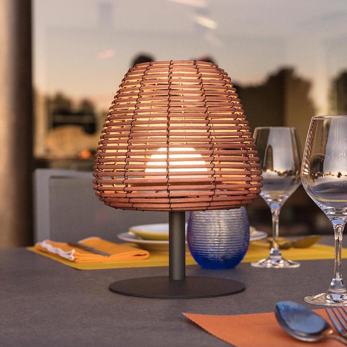 PATIOLIGHT – Indoor Outdoor LED Table Lamp for Warm Relaxing Ambience