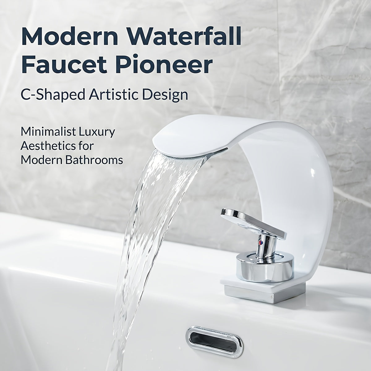 ARCFLOW - Mirror Waterfall Basin Faucet