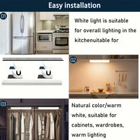 MOTIONLUX - Smart motion sensor LED night light with USB rechargeable battery and adjustable brightness
