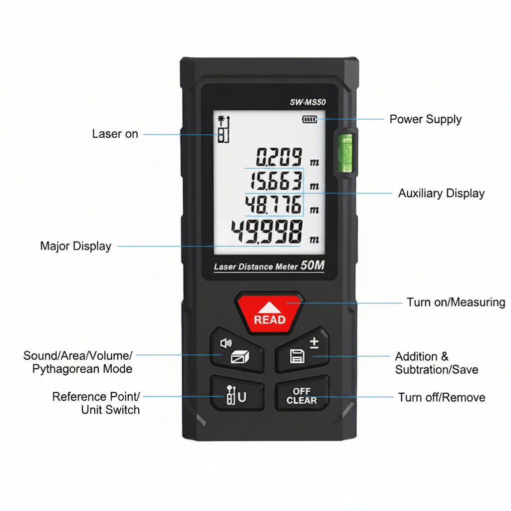 MEASUREPRO – Digital Laser Distance Meter Rangefinder