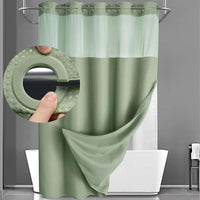 SPAENZA – Waffle Shower Curtain for Spa-Like Calm