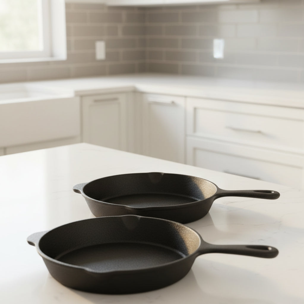 FIREFLIP – Non Coated Frying Pan Set for Even Heat Cooking