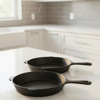 FIREFLIP – Non Coated Frying Pan Set for Even Heat Cooking