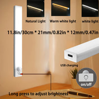 MOTIONLUX - Smart motion sensor LED night light with USB rechargeable battery and adjustable brightness