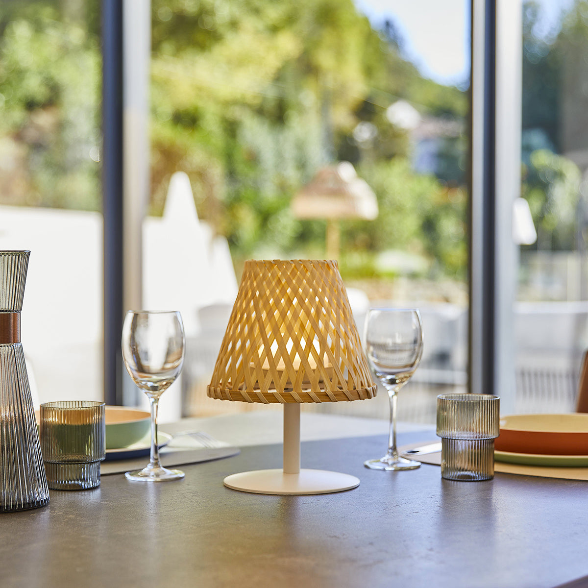 PATIOLIGHT – Indoor Outdoor LED Table Lamp for Warm Relaxing Ambience