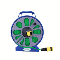 HYDROREEL – Durable Braided Hose with Water Gun and Adapters