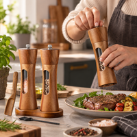 GRINDBELLE – Salz- und Pfeffermühle mit Sichtfenster für elegante Mahlzeiten