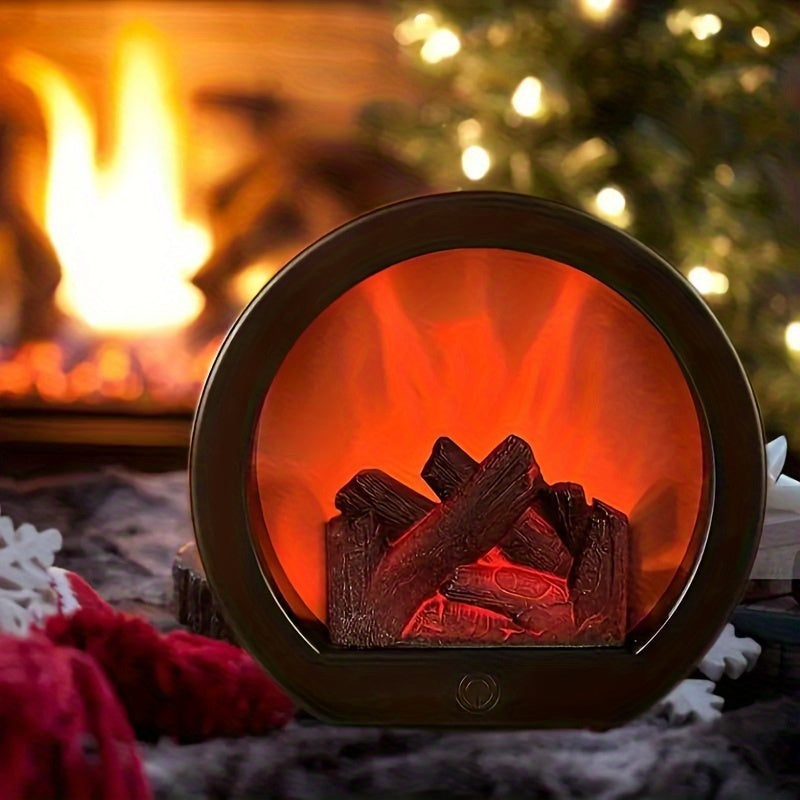 FLAREHEARTH – Vintage Flame Lamp for Cozy Indoor Ambience