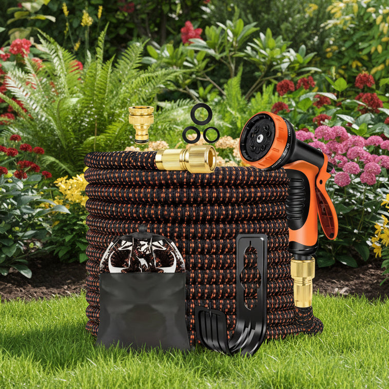 FLEXINOZZ – Garden Hose with 10 Spray Modes for Outdoor Cleaning