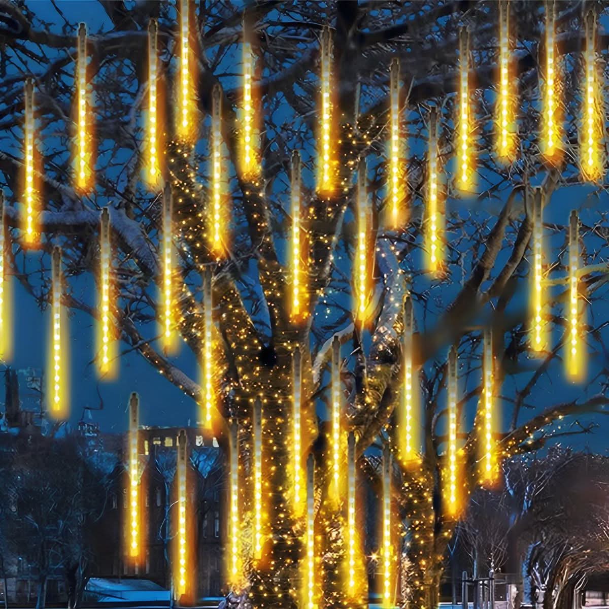 COMETRAIN – Meteor Shower Tree String Lights for Cascading Illumination