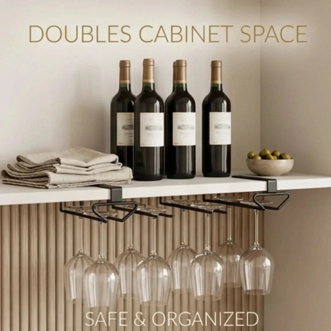 CUPLOFT – Shelf Glass Storage Holder for Instant Kitchen Space
