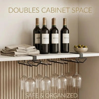 CUPLOFT – Shelf Glass Storage Holder for Instant Kitchen Space