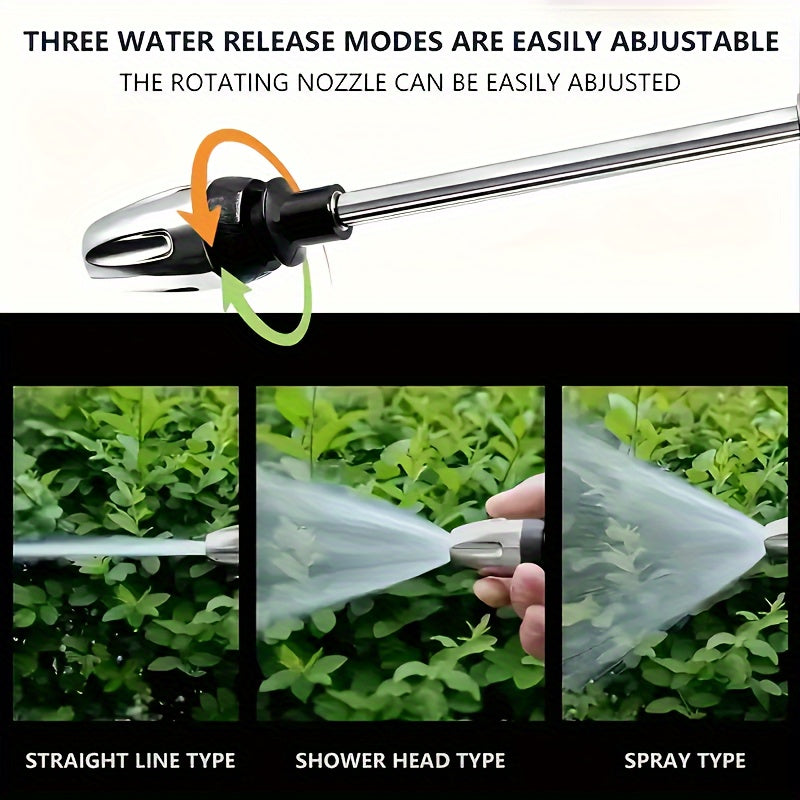 AQUAFORCE - High-pressure garden water gun with foam cannon and long handle sprayer for powerful outdoor cleaning