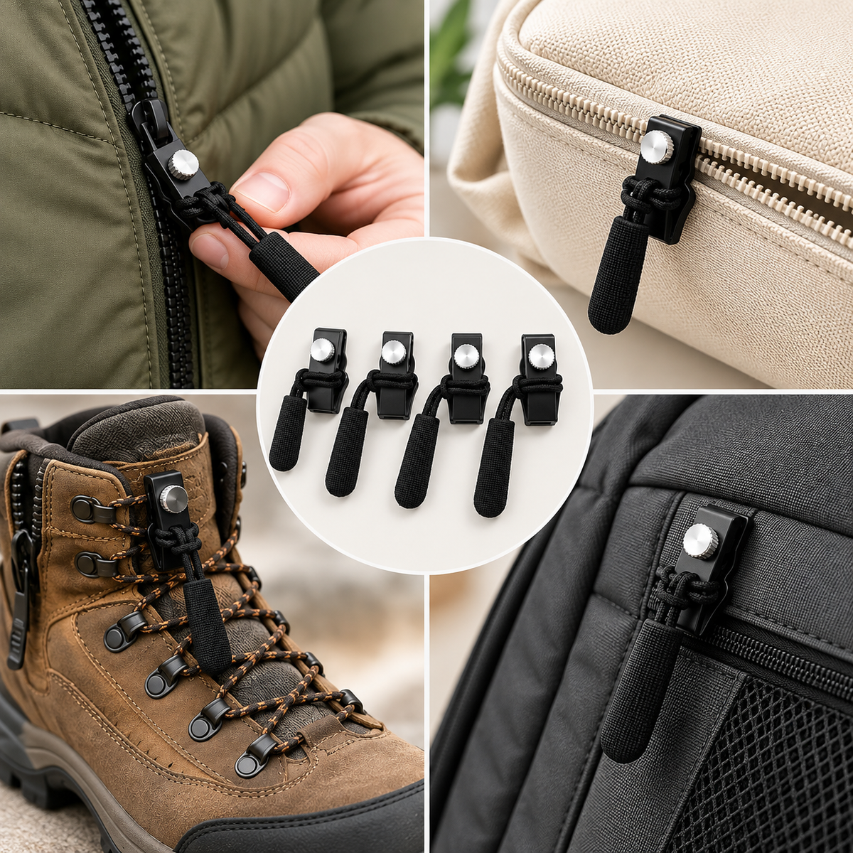 MENDZIP – Kit universel de têtes de fermeture éclair pour des réparations pratiques à faire soi-même