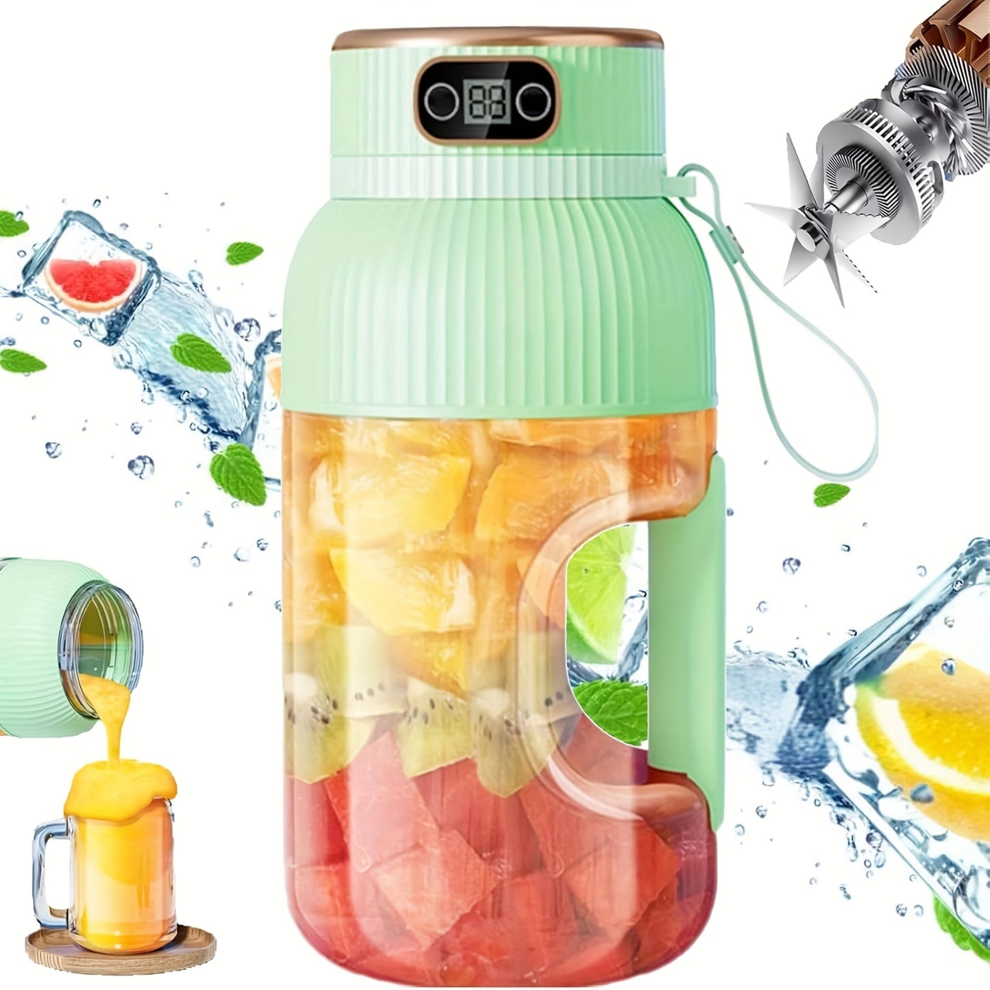 JUICENOVA – Upgraded Portable Juicer Blender for Fresh Drinks