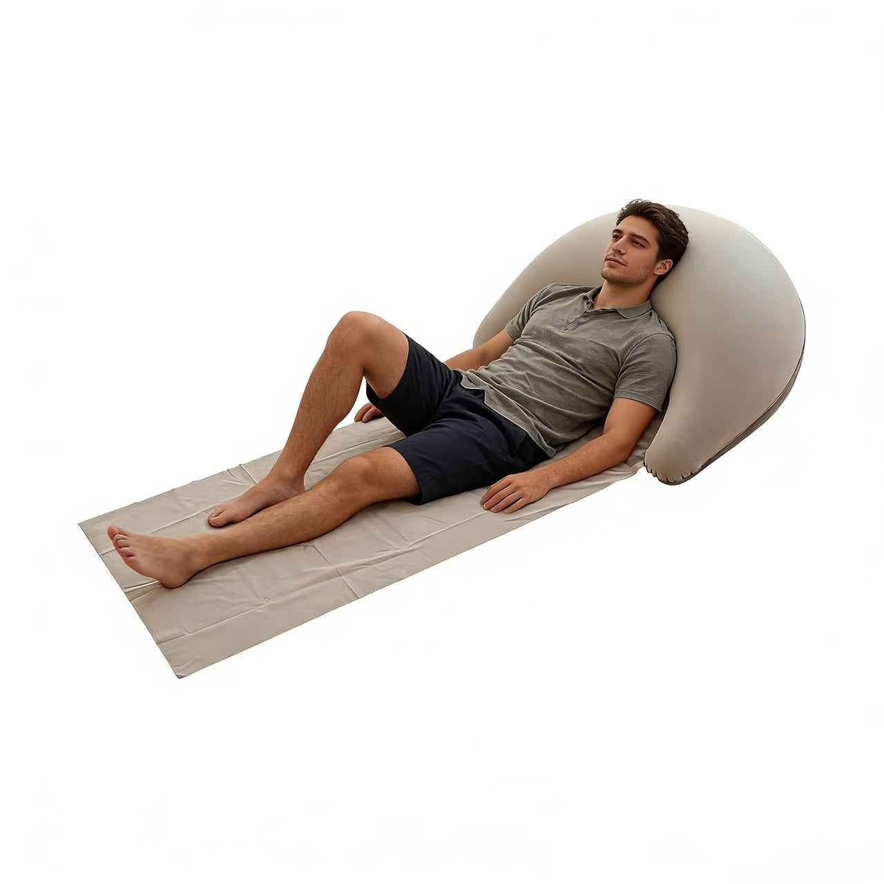 BEACHREST – Inflatable Headrest Beach Mat