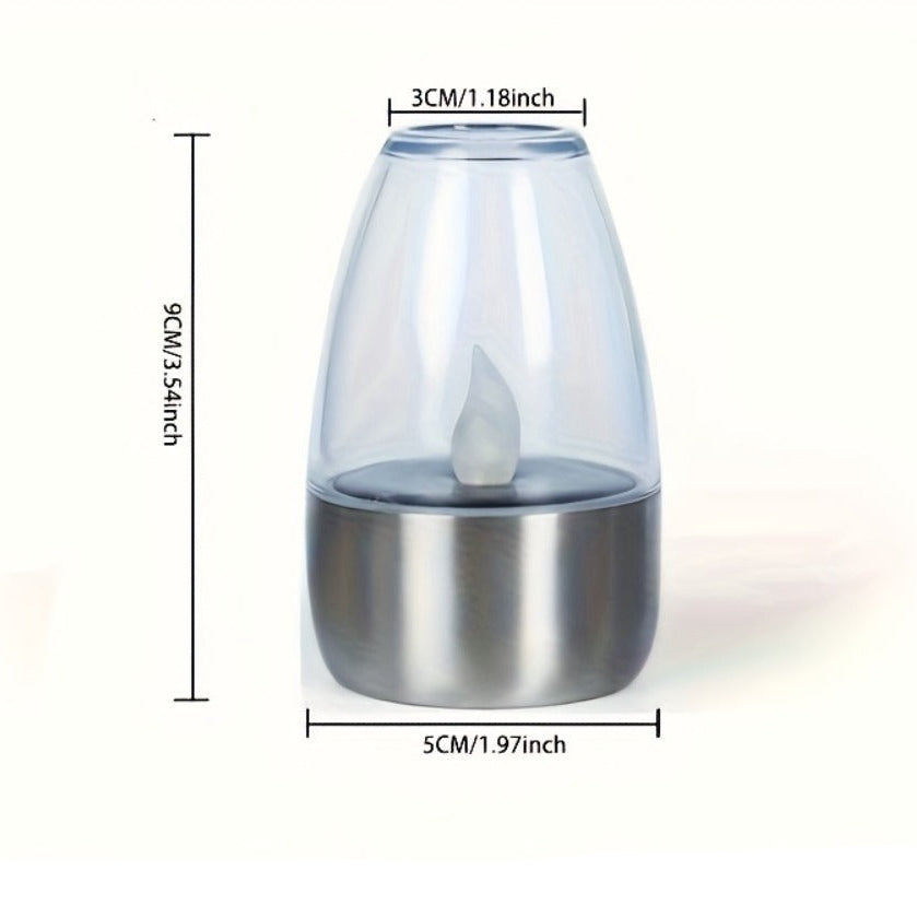 SOLCANDLE – Rechargeable Flickering Lantern for Patio and Restaurant Decor