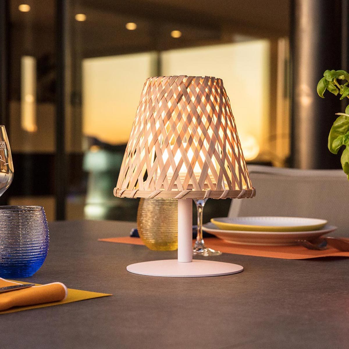 PATIOLIGHT – Indoor Outdoor LED Table Lamp for Warm Relaxing Ambience