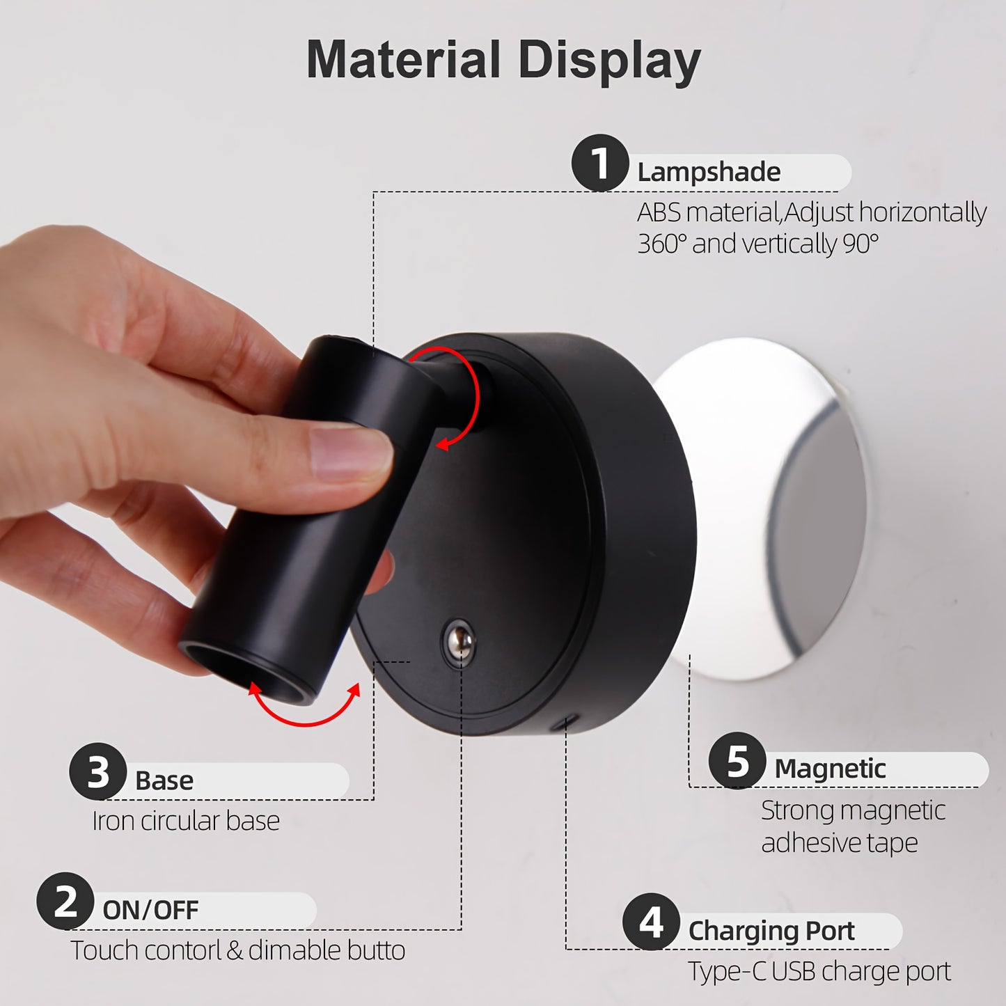 VZUO – Rotatable Projection Wall Lamp