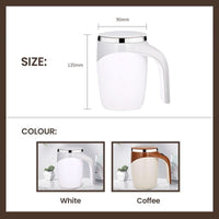 SWIRLARIA – Magnetic Self-Stirring Mug for Consistent Blending