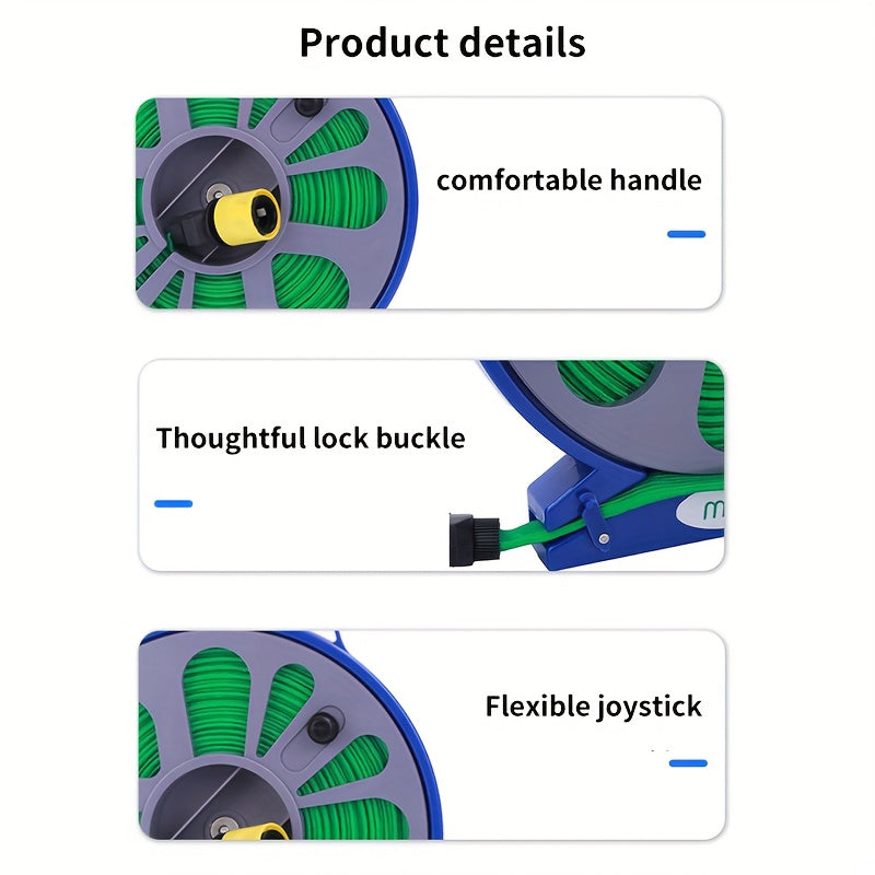 HYDROREEL – Durable Braided Hose with Water Gun and Adapters
