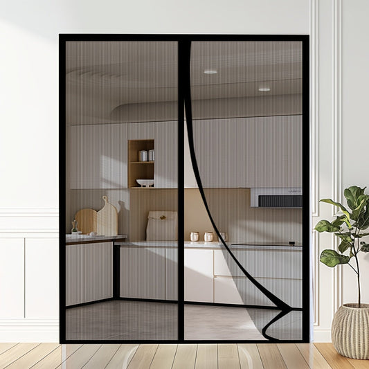 MESHSHIELD - Magnetic mesh door curtain for hands-free insect protection