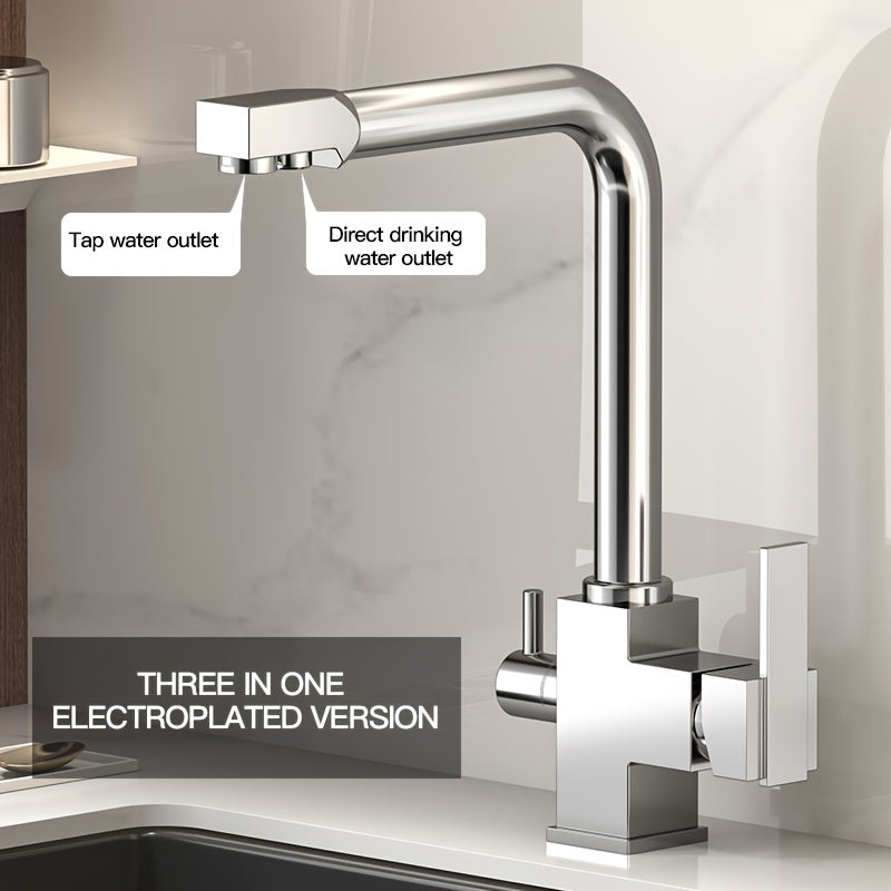 DUOFLOW - Dual Outlet Stainless Steel Sink Fauce