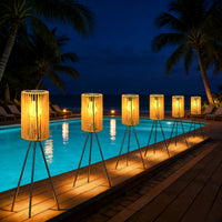RATTANORA – Handwoven Solar Floor Lamp