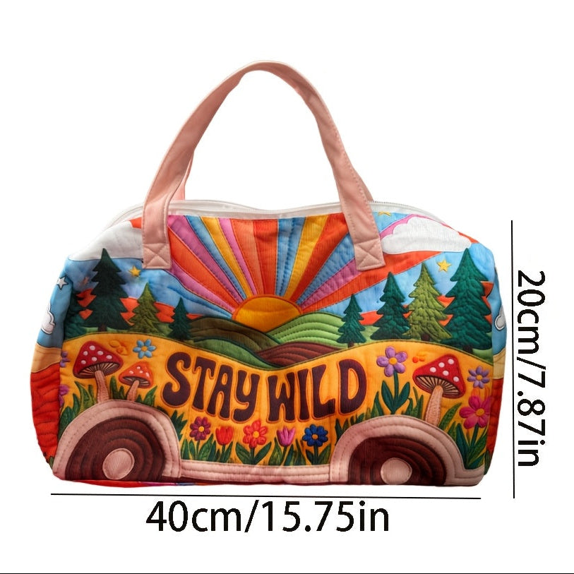 WILDROAM – Vintage Travel Tote Bag with Free Spirited Style
