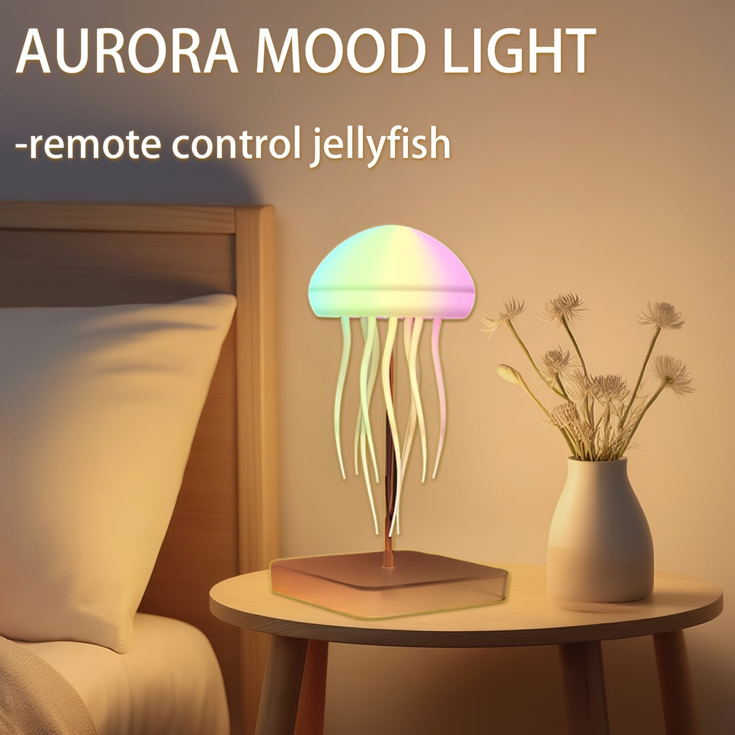 OCEALUME – Dancing Jellyfish Bedside Lamp with Remote Control