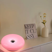 DONULUX – Modern Orange Donut Lamp for Stylish Ambient Lighting