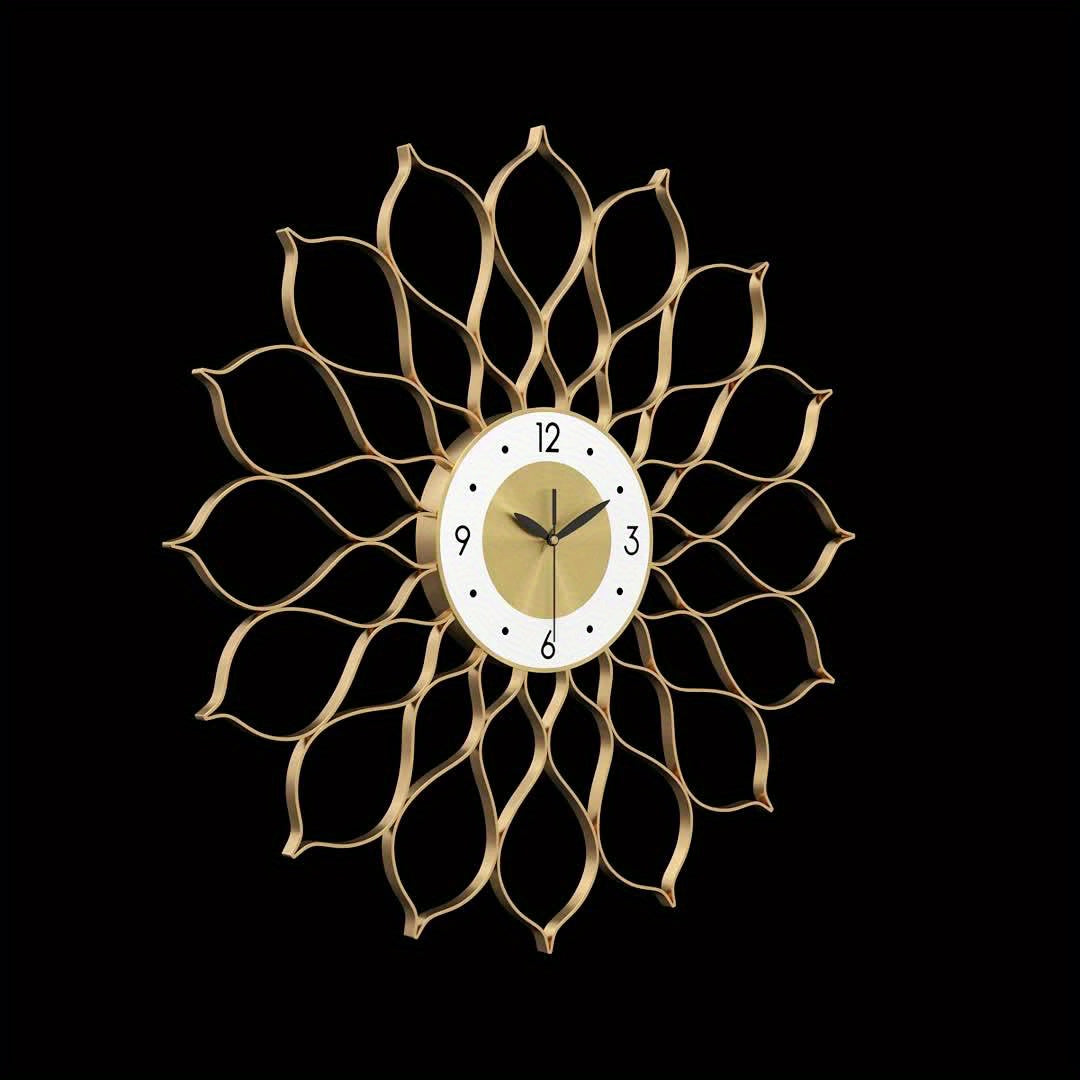 PRESTIGELIVA – Elegant Gold Wall Clock for Modern Interiors