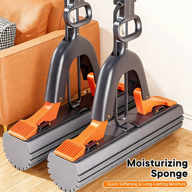 FLOWMOP - High-absorbency sponge squeeze mop for fast and effortless floor cleaning