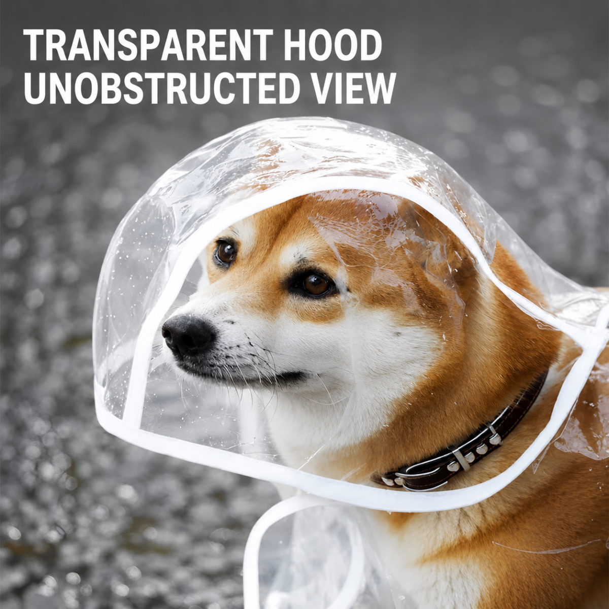 RAINPAWS – Impermeable para perros con capucha, para paseos cómodos bajo la lluvia