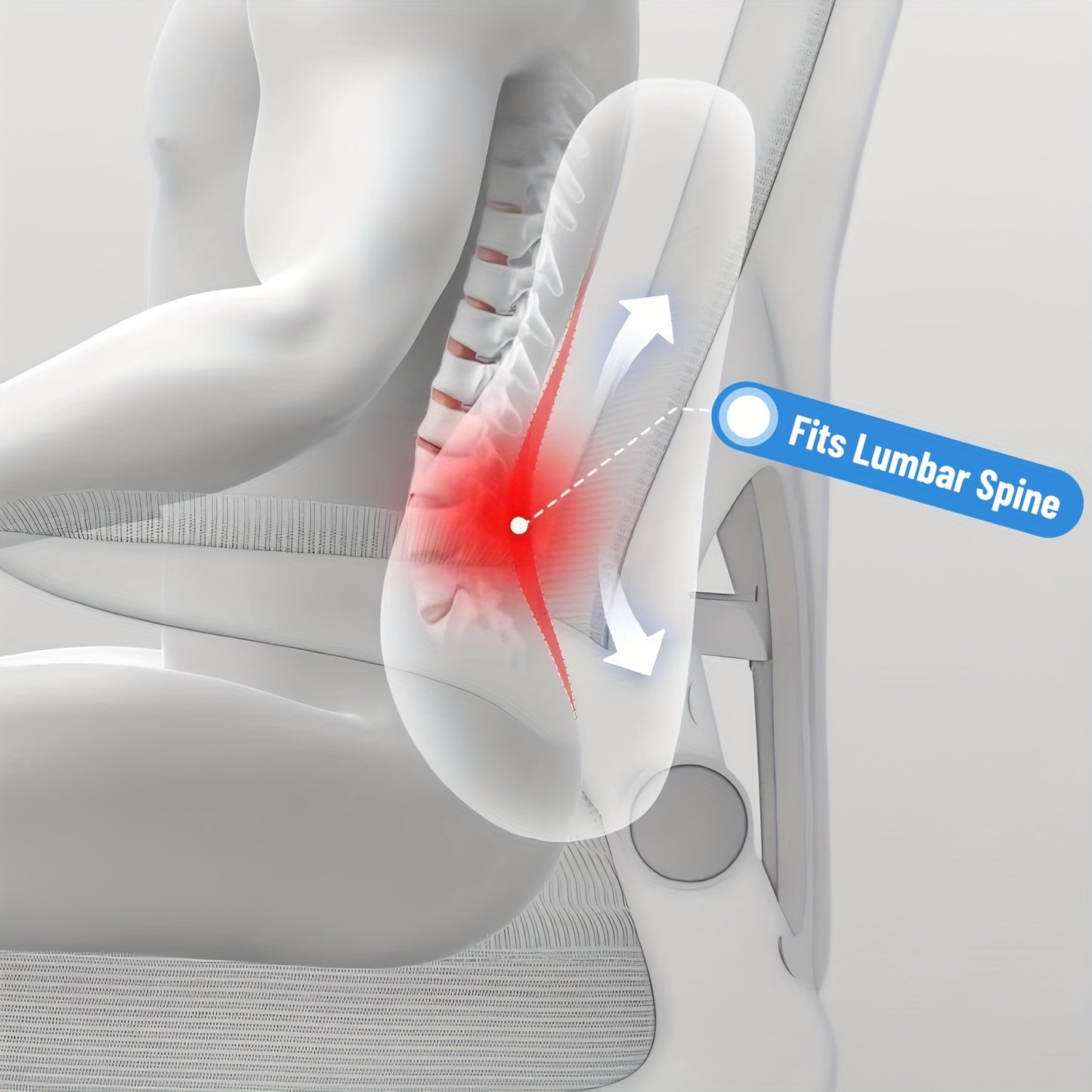 LUMBAREST – Portable Lumbar Support Pillow