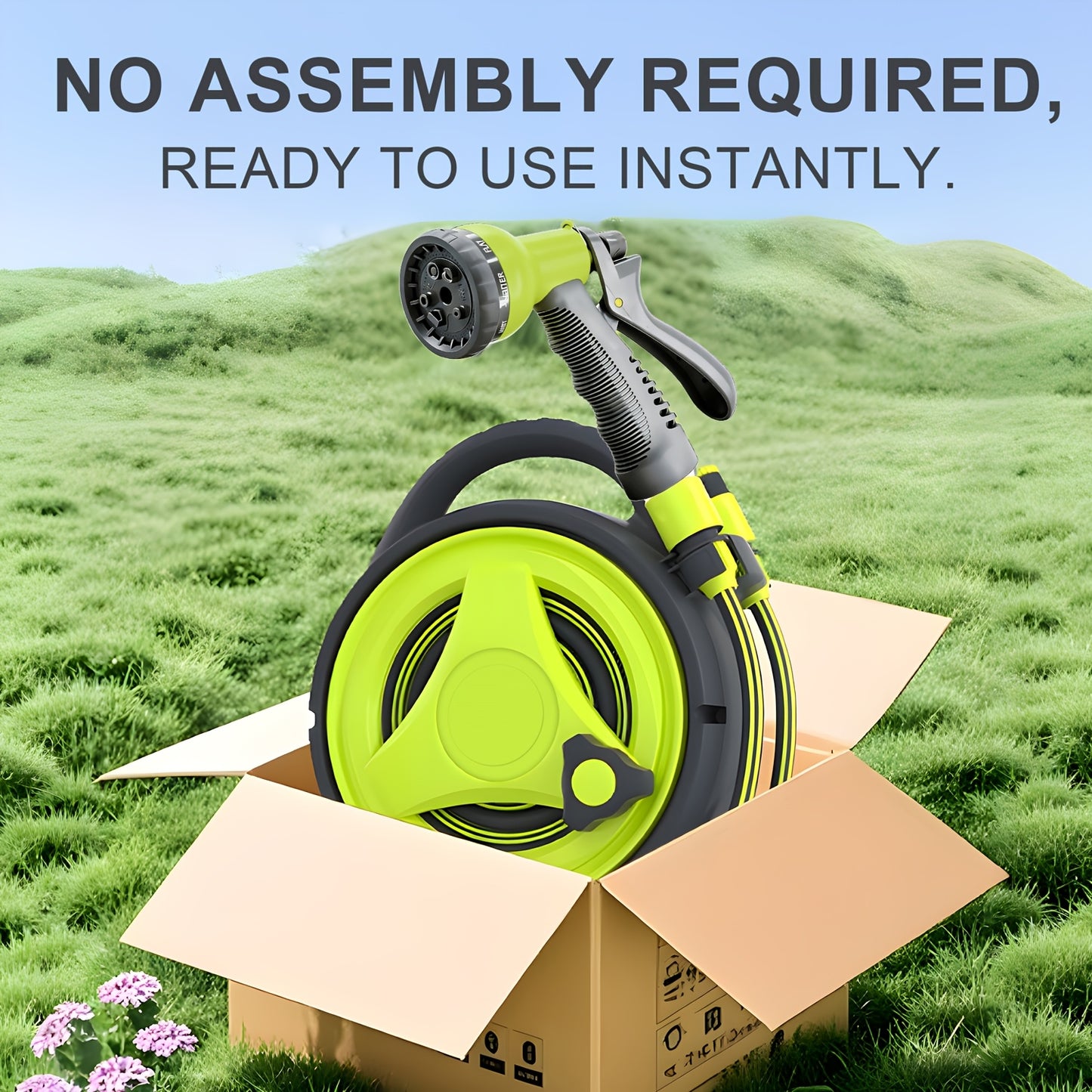 HOSEFLOW – Retractable Water Hose Kit for Easy Garden Maintenance