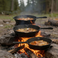 FIREFLIP – Non Coated Frying Pan Set for Even Heat Cooking