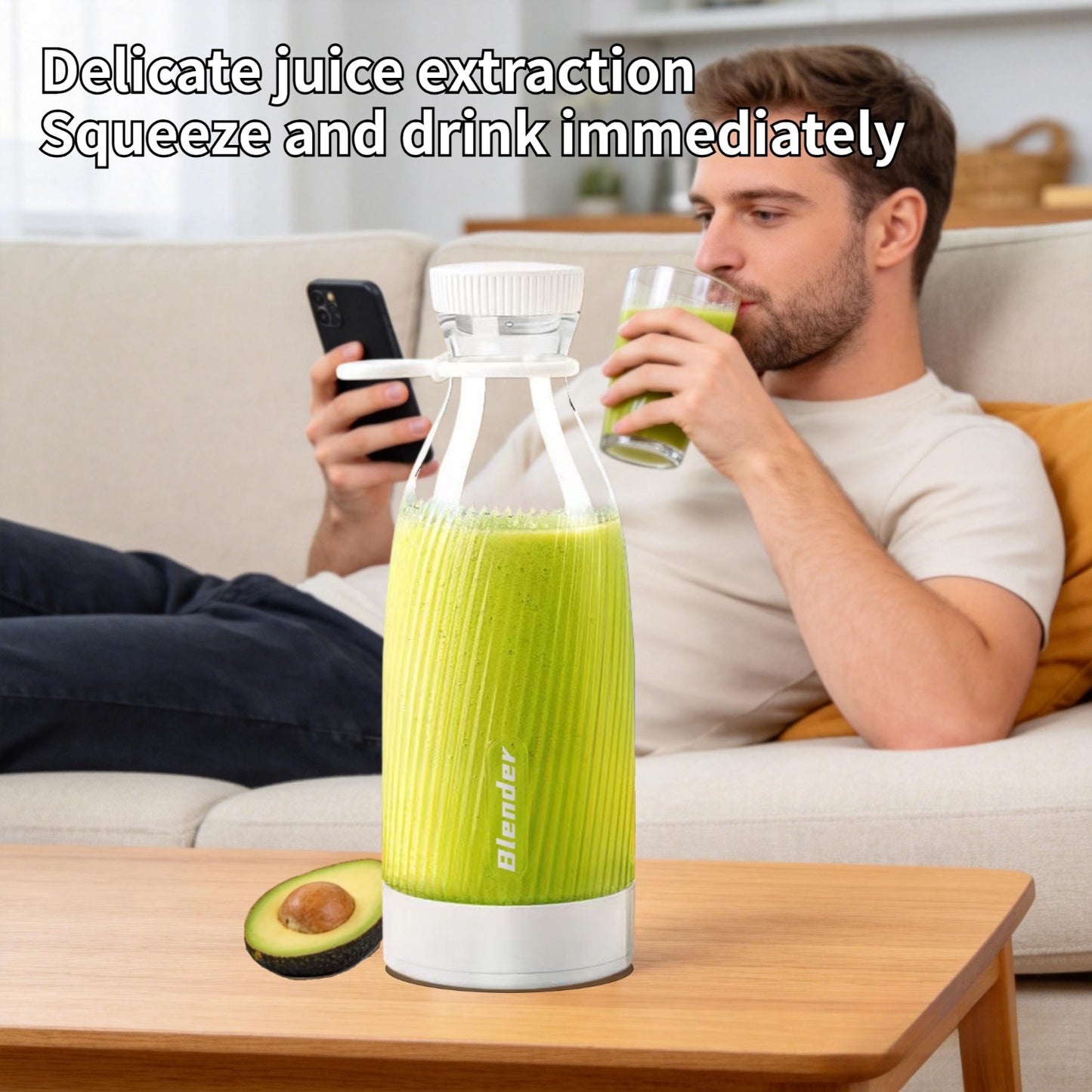 BLENDNOVA – Portable Rechargeable Juicer Blender for Travel Drinks