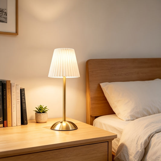 LUNAPLEAT – Wireless Bedside Lamp with Three Color Dimming