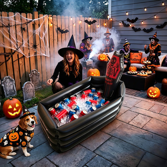 Gravemora - Inflatable Halloween Tombstone Party Cooler