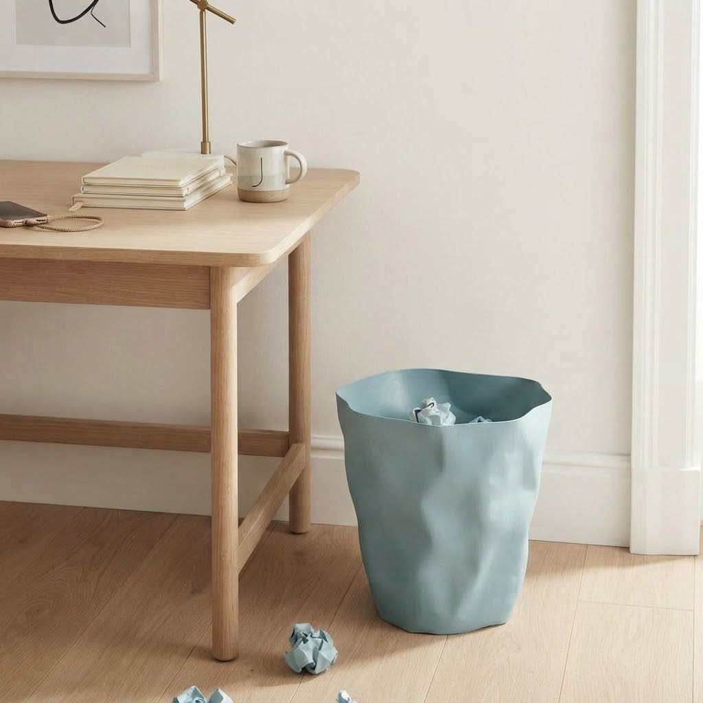 BINSCULPT – Irregular Shape Wastebasket for Space-Saving Style