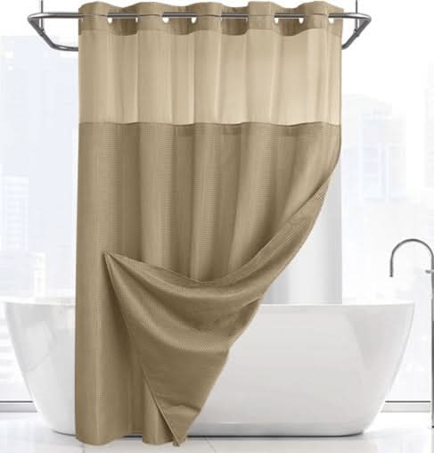 SPAENZA – Waffle Shower Curtain for Spa-Like Calm
