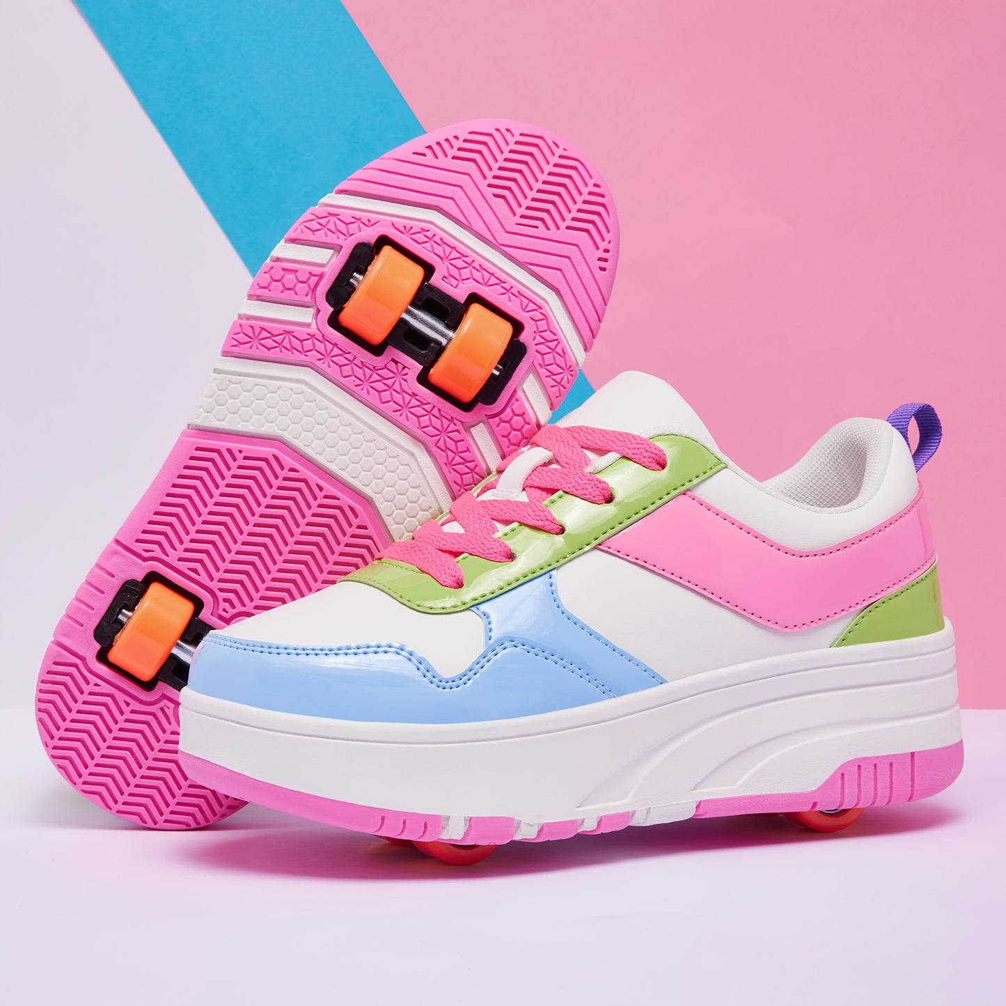 SKATEVIBE – Patchwork Outdoor Walking Sneakers