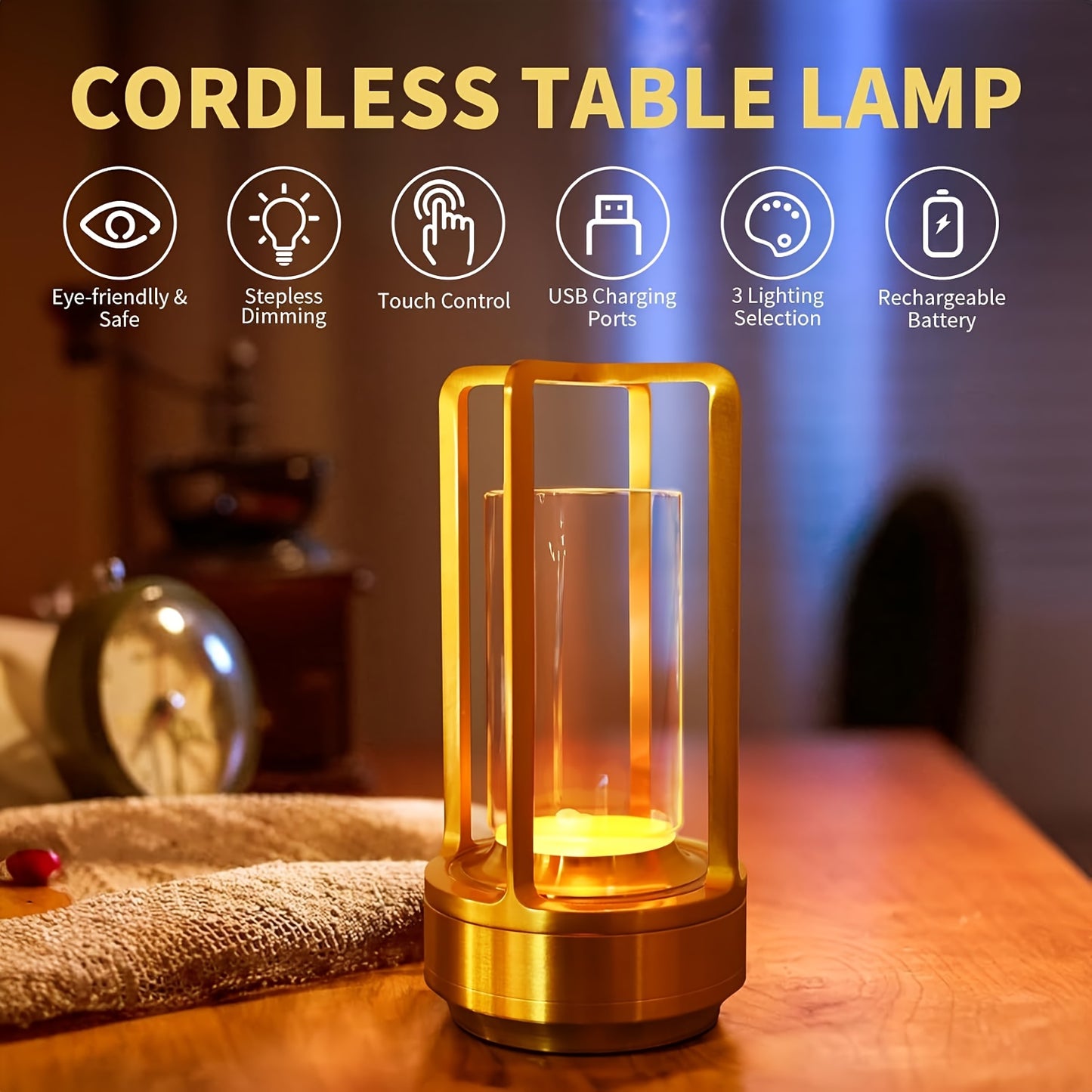 VINTALUX – Rechargeable Vintage Table Lamp