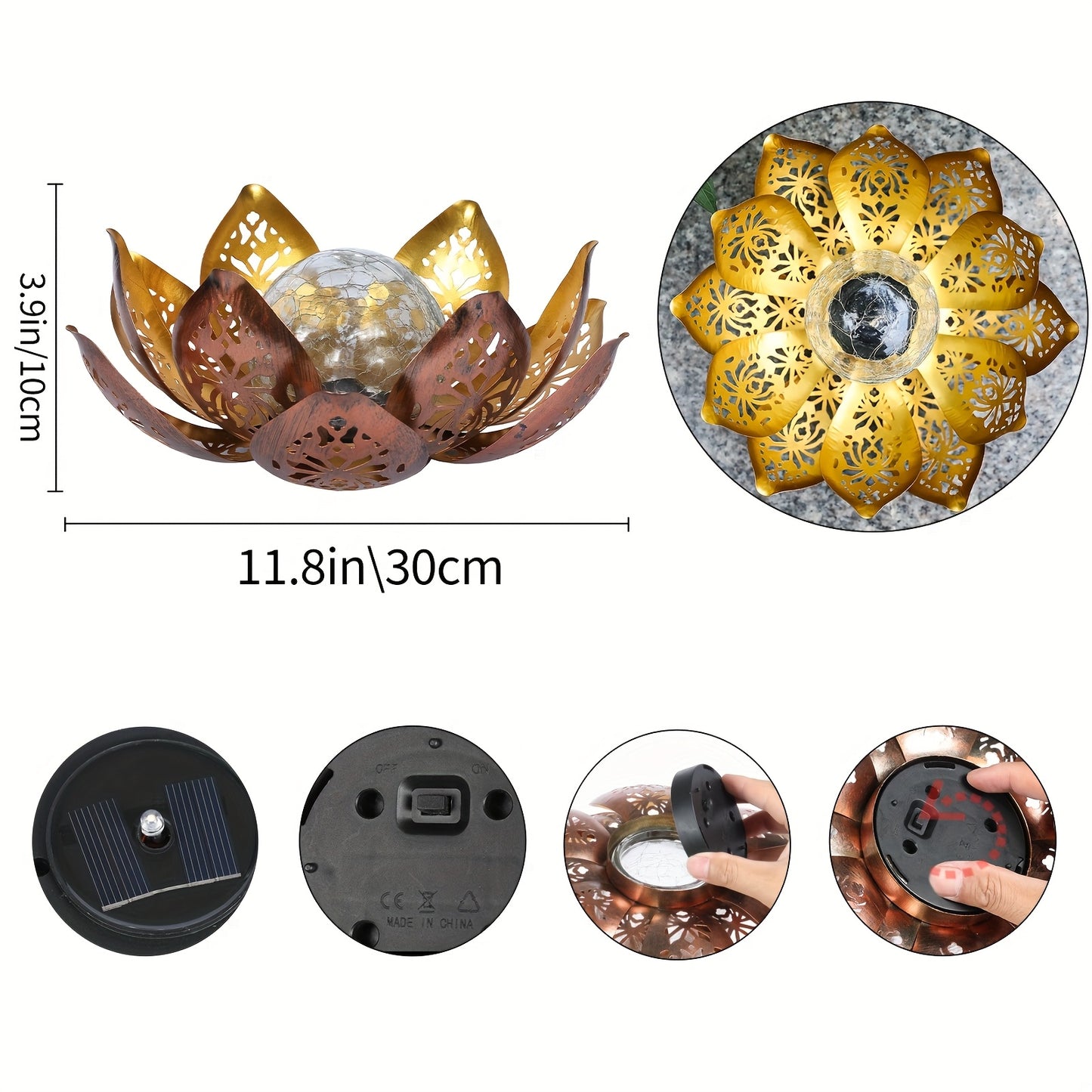 LOTUSORA – Solar Lotus Garden Lamp